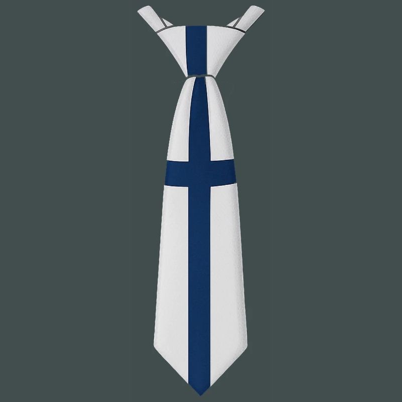 Cravate Finlande – Conception du drapeau