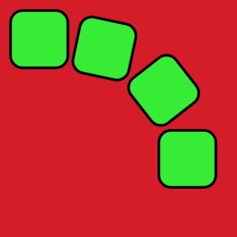 Grüne Quadrate Sequenz