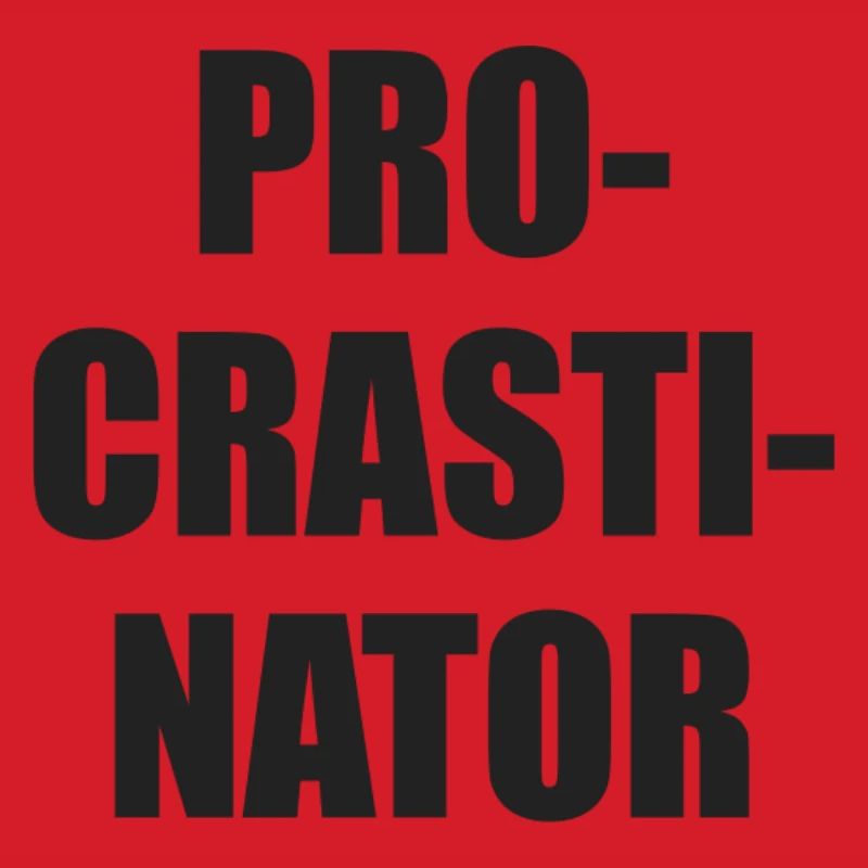 Prokrastinator Typo-Block