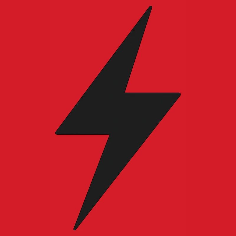 Schwarzer Blitz Symbol
