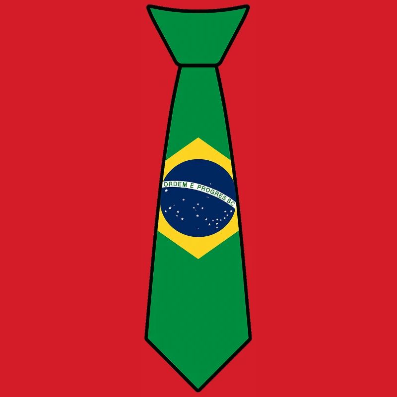Brasilien-Krawatte – Flaggendesign