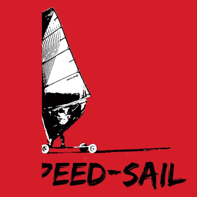 Speed Sail Board Silhouette