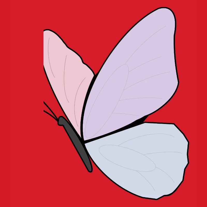 Conception de papillon pastel