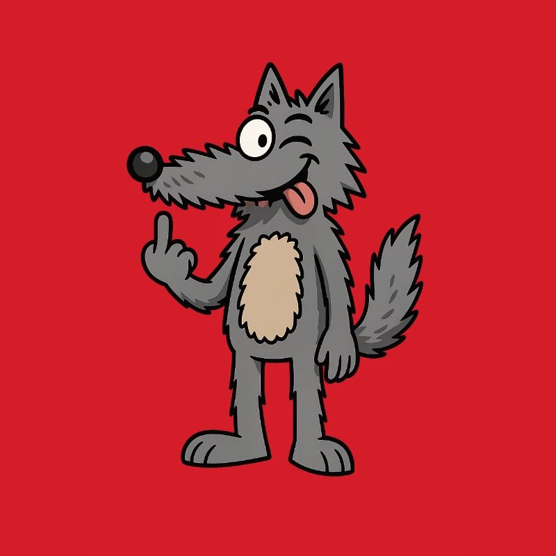 Waldemar Wolf Lustiger Comic-Wolf