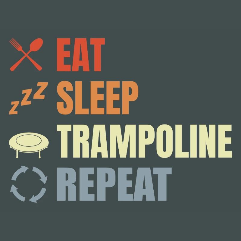 Routine de saut de trampoline