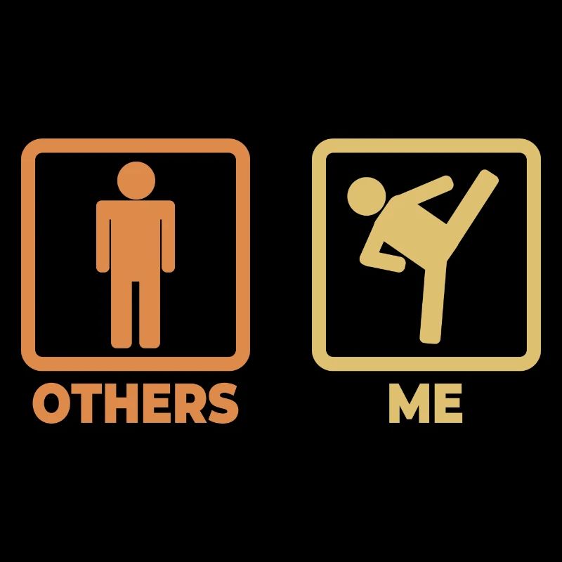 Kickboxer stick figures