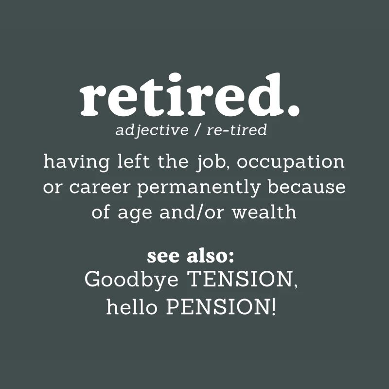 Dictionary Retirement Bye Bye Suspense Hello Retirement.
