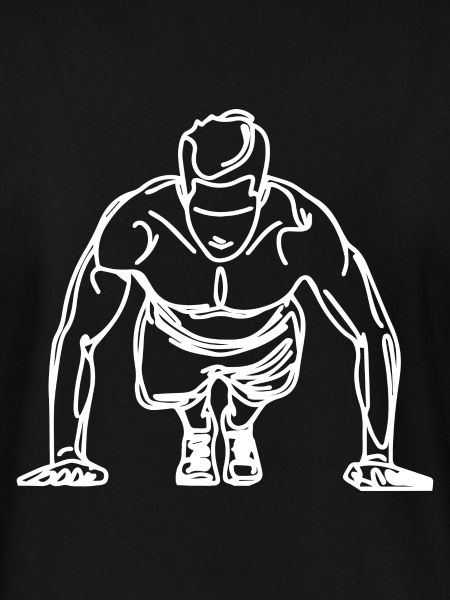 Bodybuilder Skizze