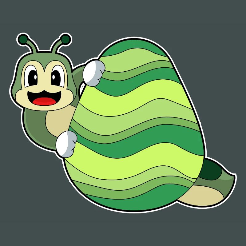 Caterpillar Easter Easter Egg