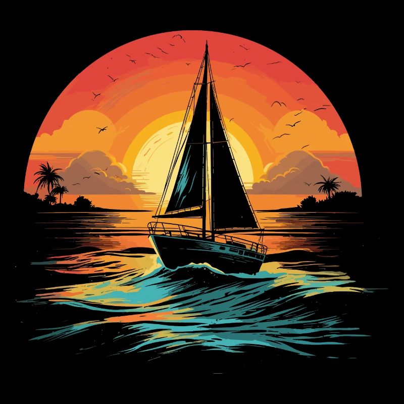 Sailing Illustration