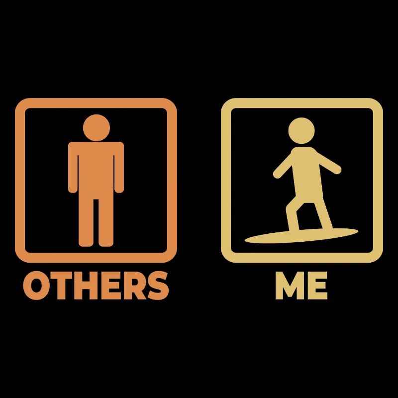 Surfer Stick Figures