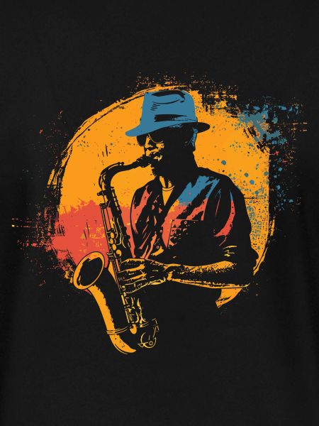 Saxophonist Grafik