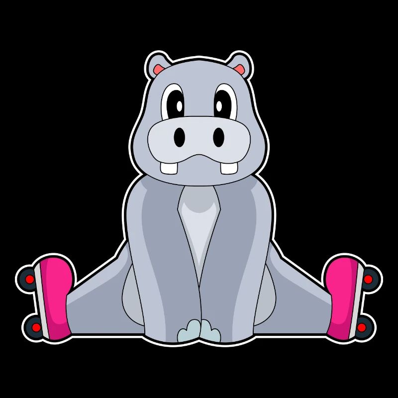 Hippopotamus Inline skating Inline skates