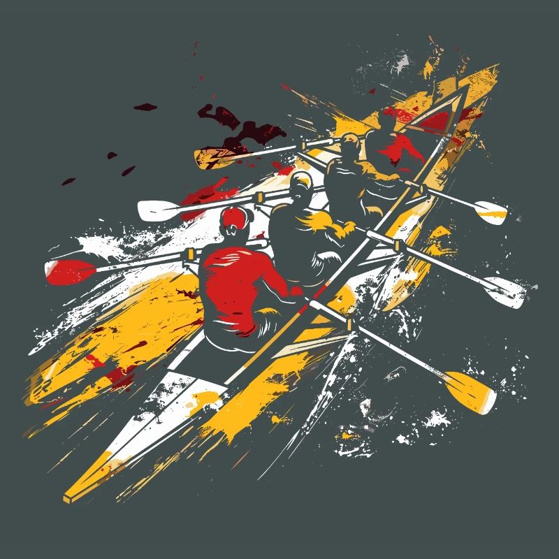 Rowing Team Sketch