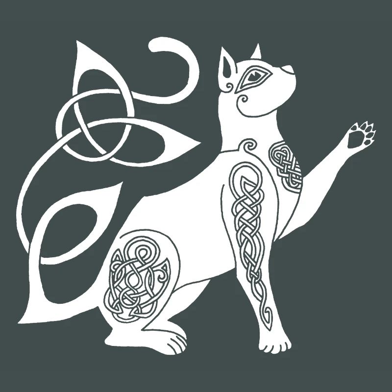 Chat blanc celte
