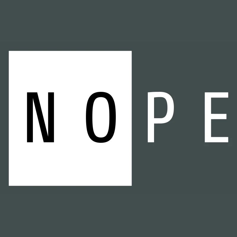 Nope White Geschenk