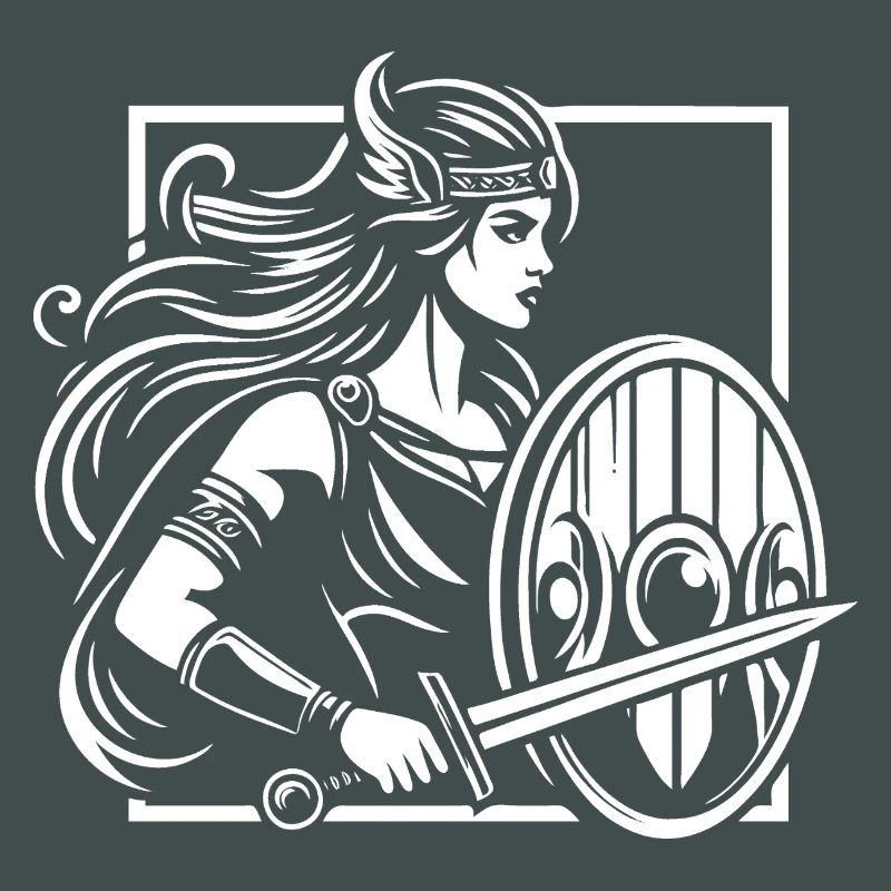 Shield Maiden Design – Strong Viking