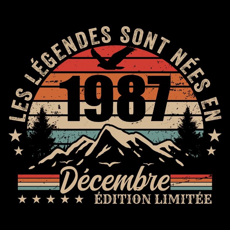 Retro December 1987 - 38 Years Gift