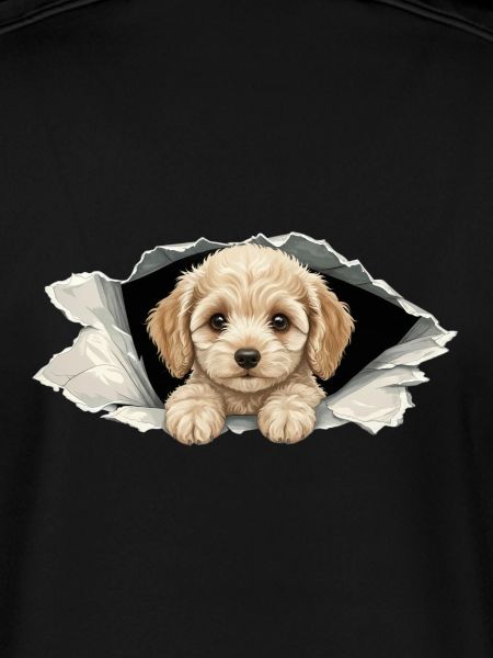 Niedlicher Cockapoo Goldendoodle Zerrissenes Papier