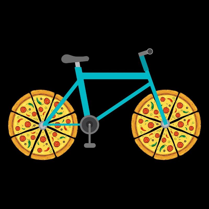 Mountainbike mit Pizzarädern