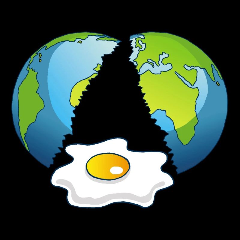 Planet Erde ist ein Ei