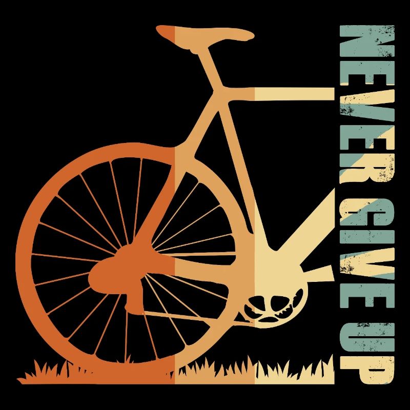 Conception de la silhouette du vélo en pente