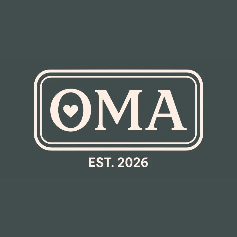 OMA EST. 2026 Stolze Großmutter Ankündigung