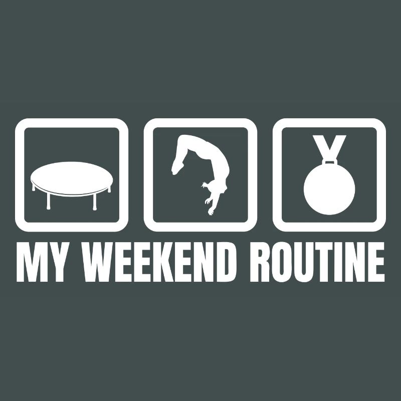Trampolin Wochenendroutine