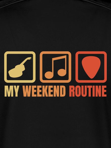 Gitarrist Wochenendroutine