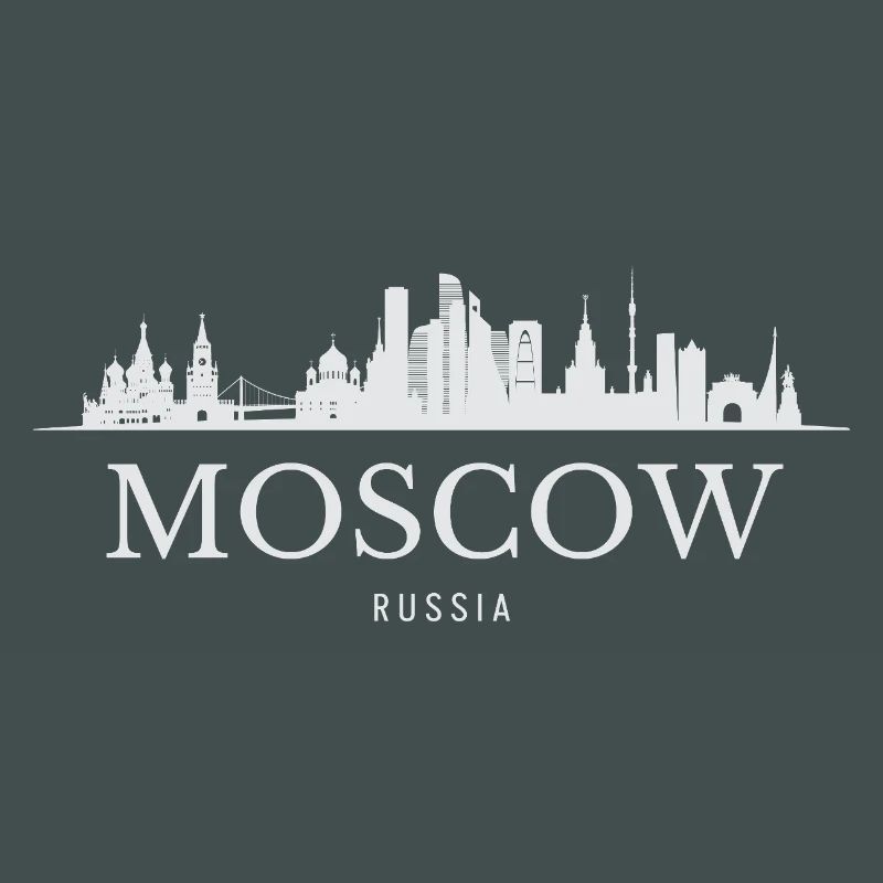 Silhouette de Moscou, Moscou Russie
