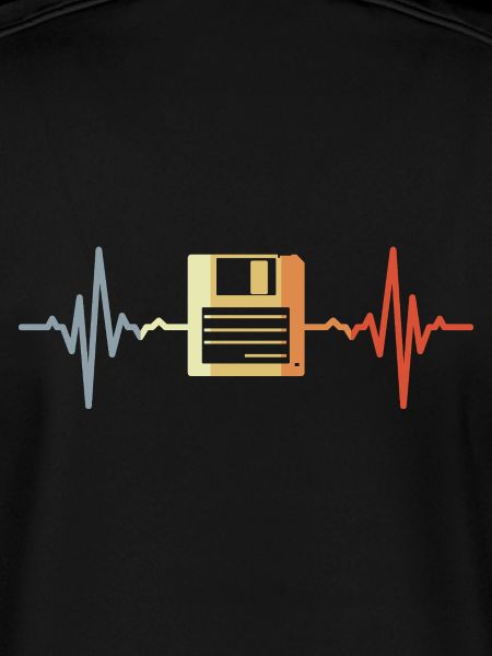 Retro Floppy Disk ECG
