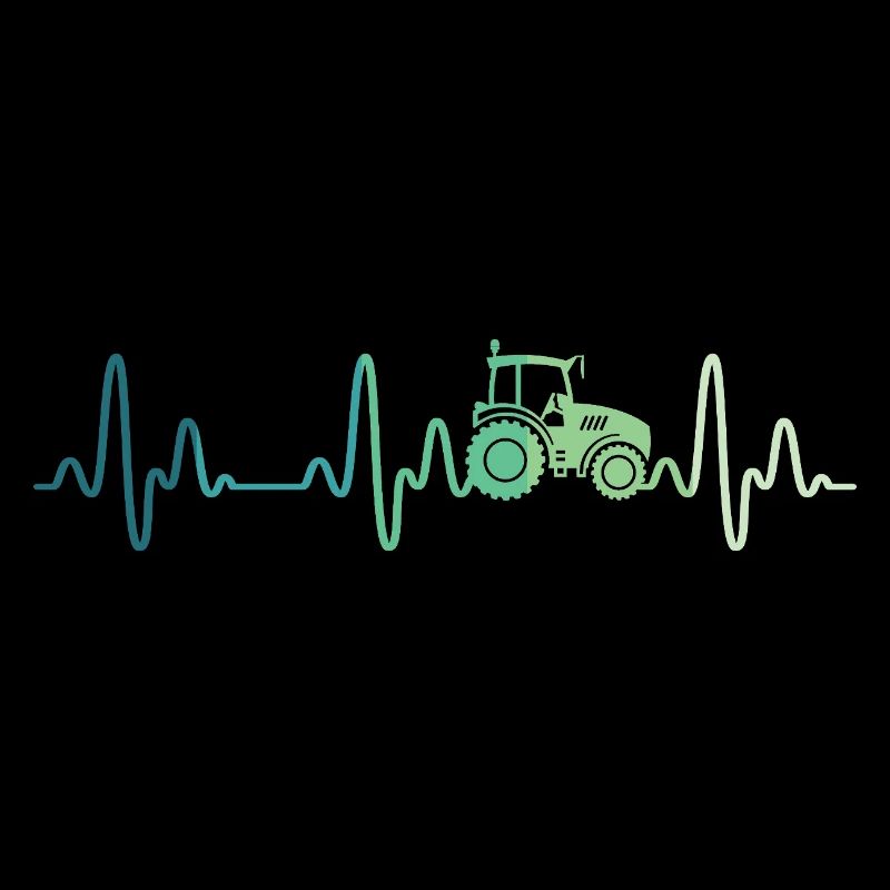 Farmer heartbeat tractor