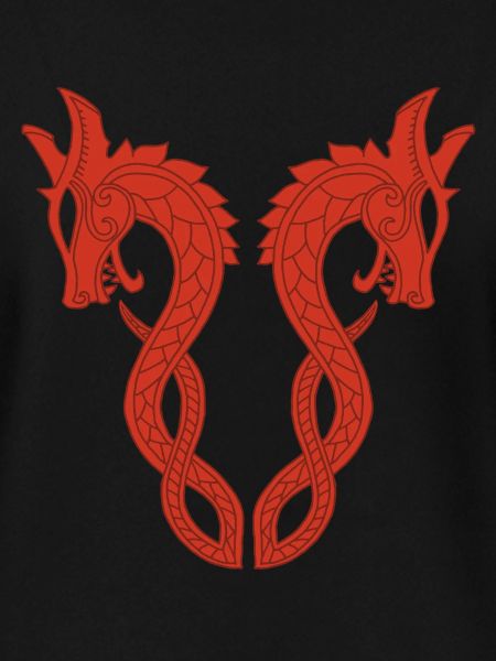 Red two-headed dragon