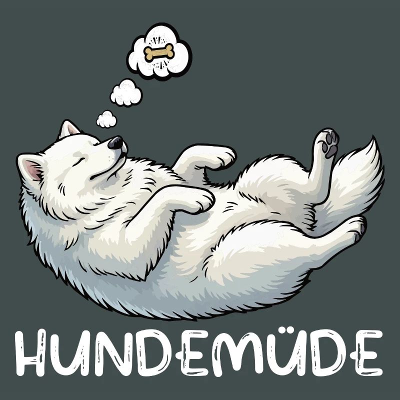 Dog Tired Samoyed Samoyed Owner Samoyed Dog
