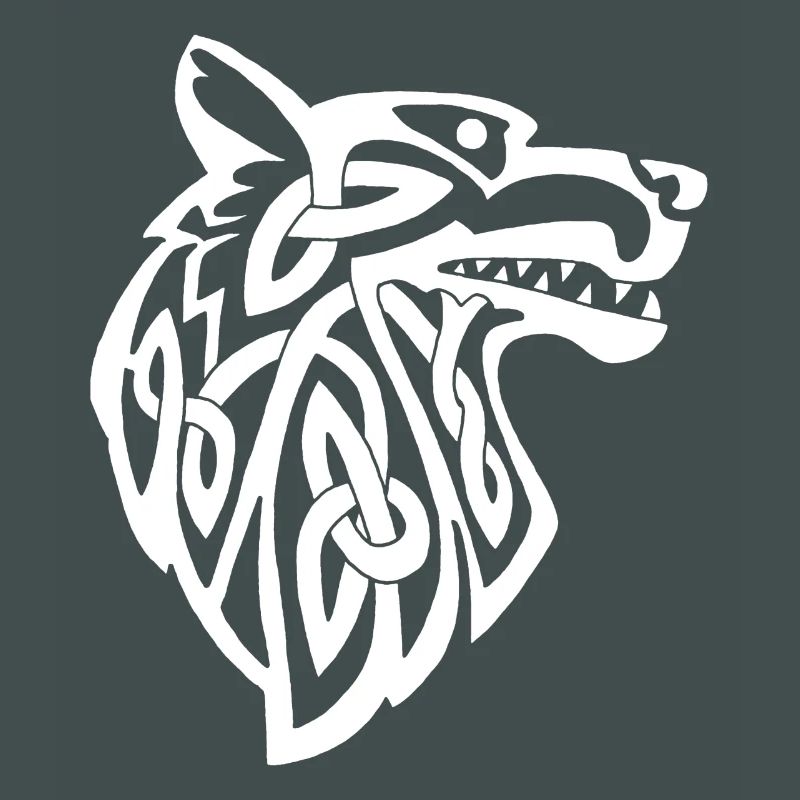 Viking white wolf
