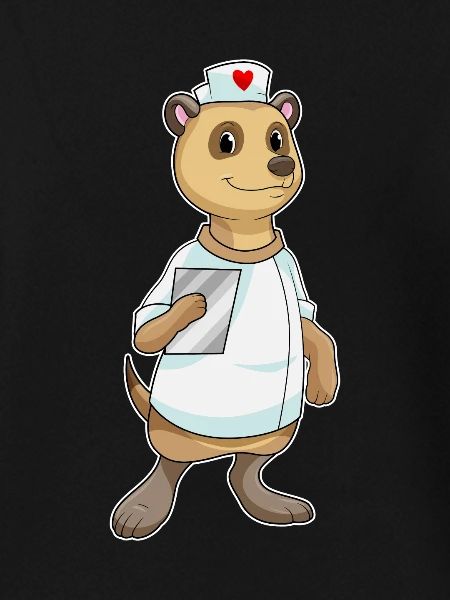 Erdmännchen Krankenschwester Herz