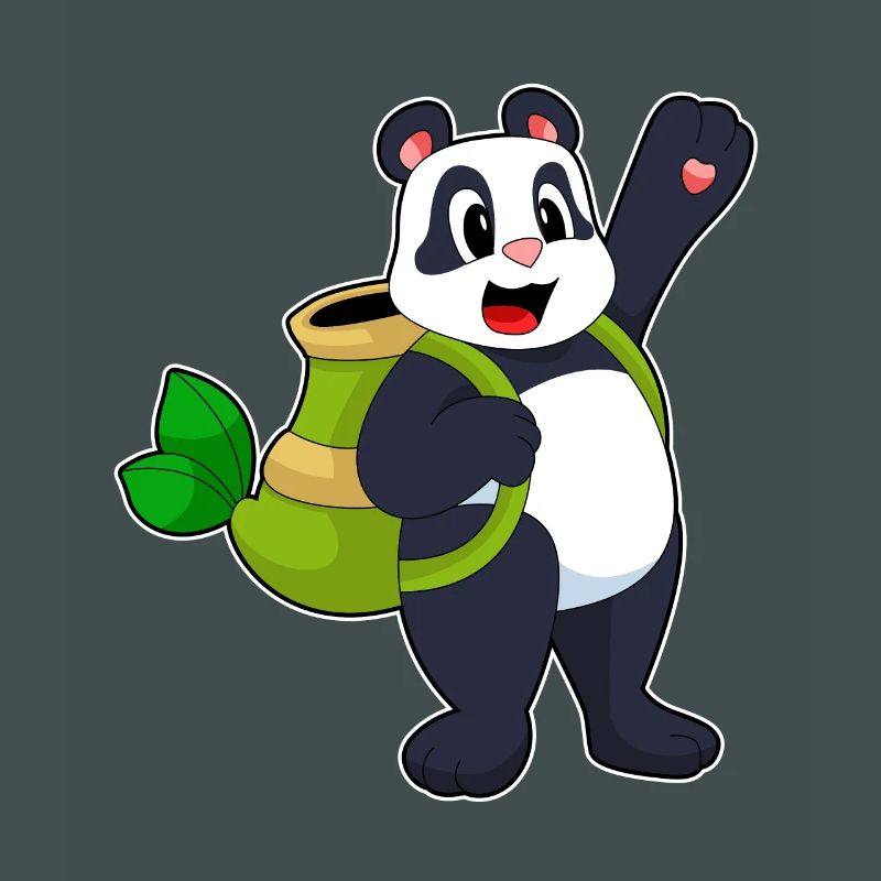 Panda Bamboo Backpack