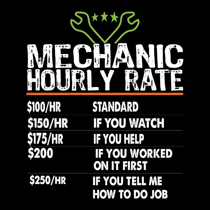 Mechanic hourly rate Mechanic worker Labor Rates