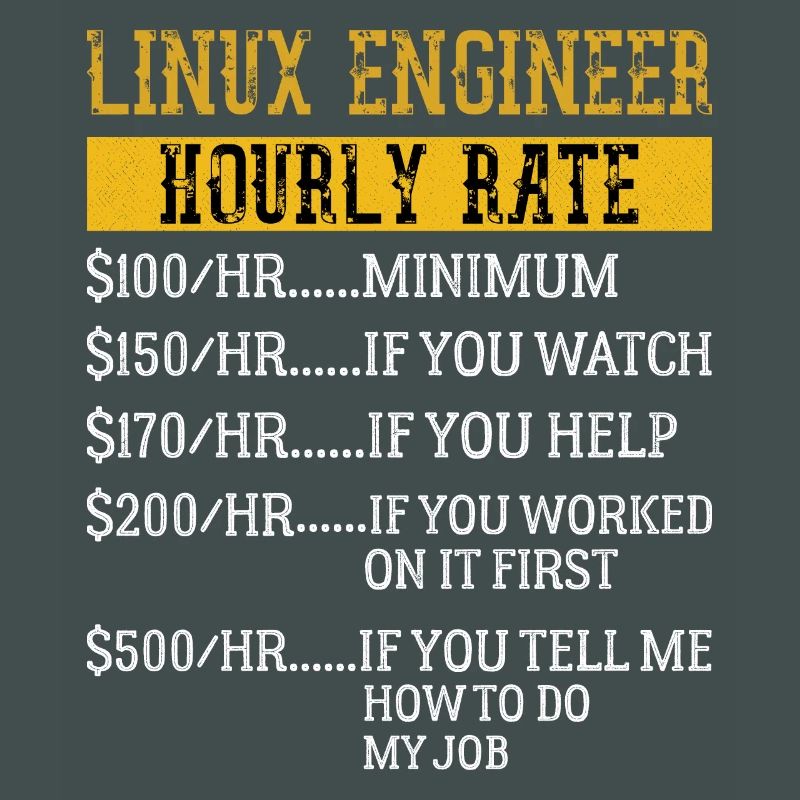 Linux Engineer Hourly Rate Mechanic Labor rate