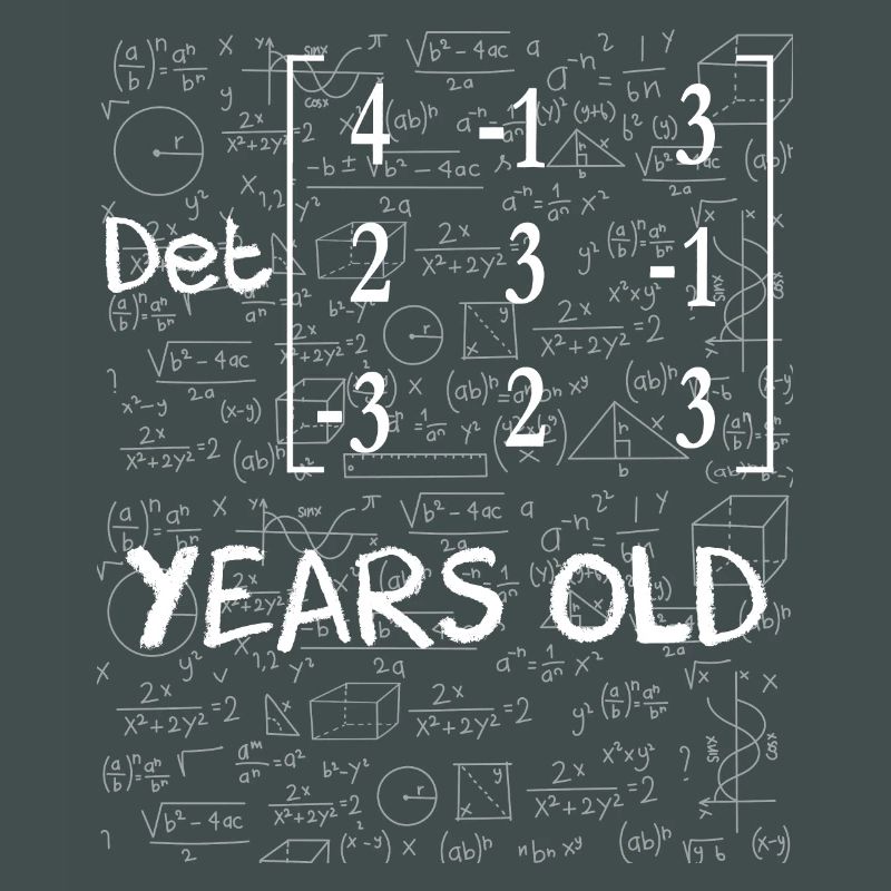 86th birthday 86 years matrix determinant