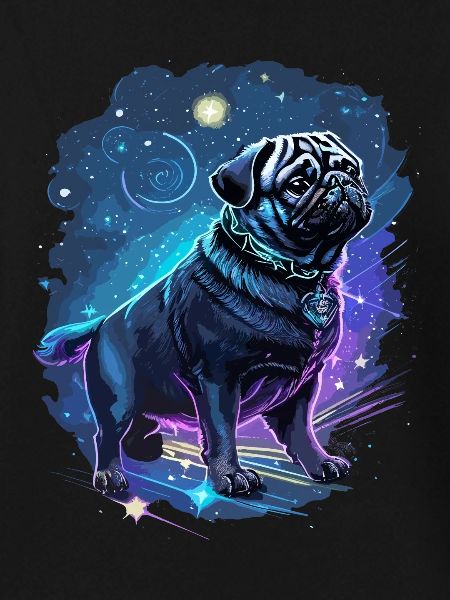 mythischer Mops Hund