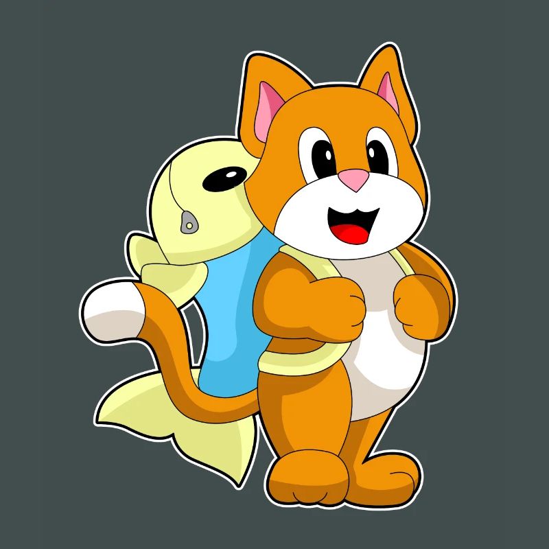 Cat Student Backpack School