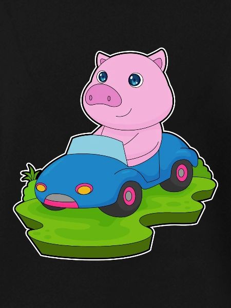 Schwein Auto