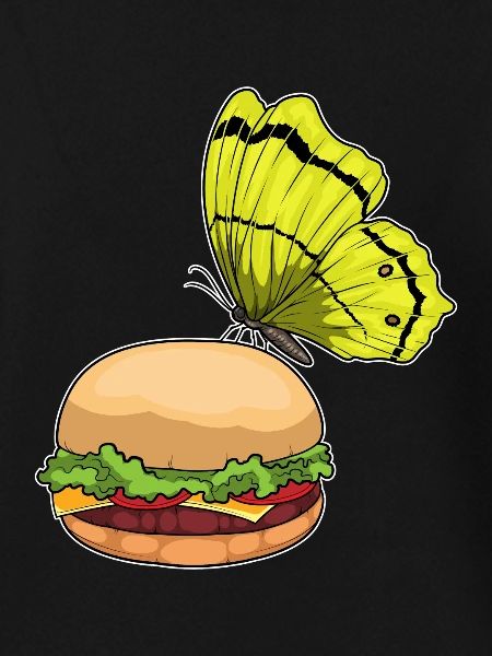 Schmetterling Cheeseburger