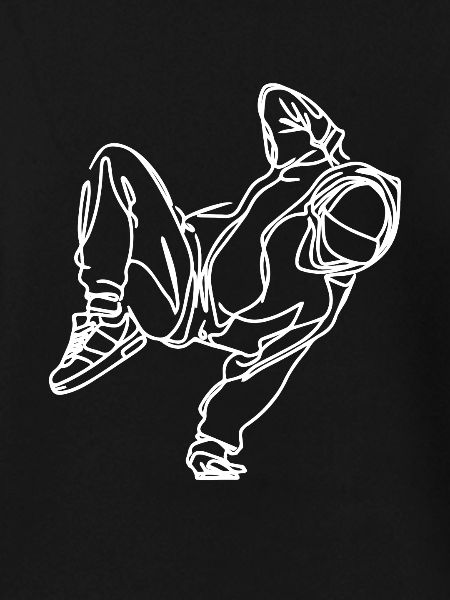 Breakdancer Zeichnung