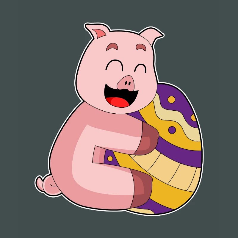 Pig Easter Easter Egg