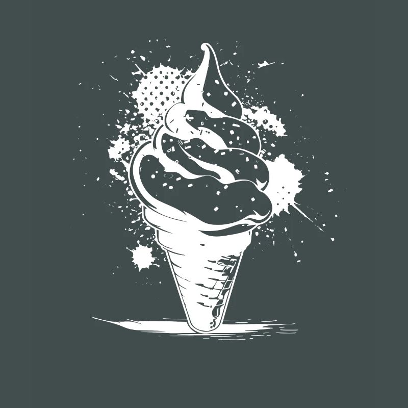 Cornet de crème glacée Dessin