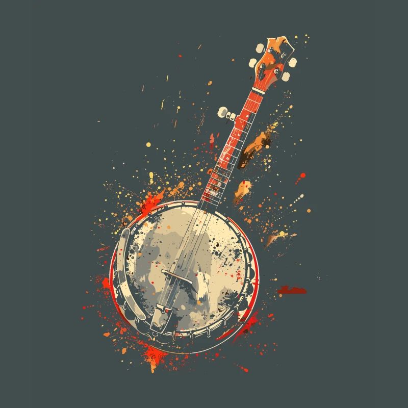 Banjo Farbklecks