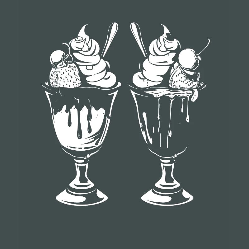 Eisbecher Grafik