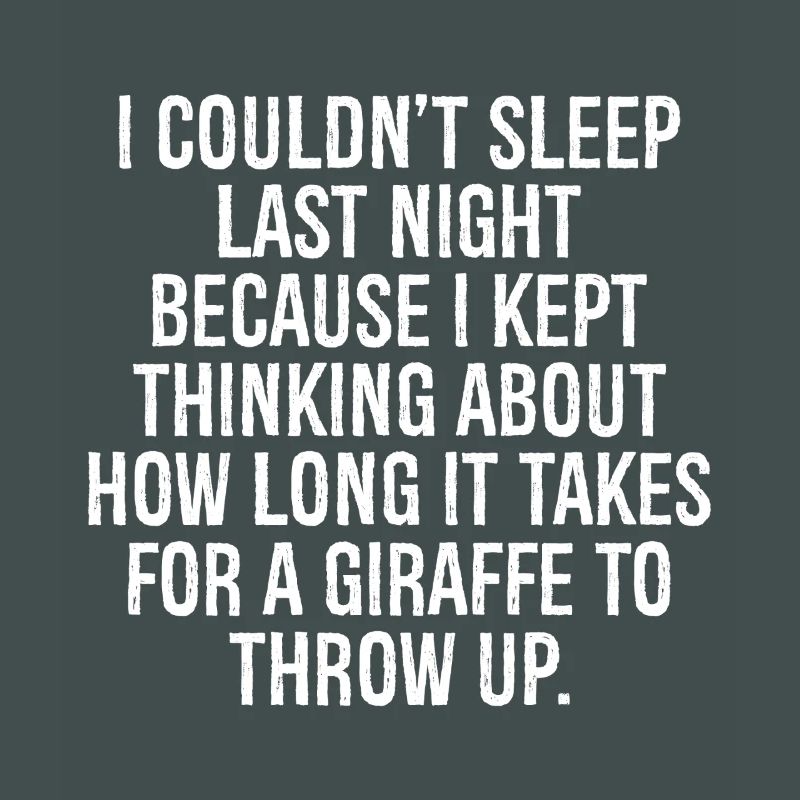 I couldn't sleep last night because I kept think
